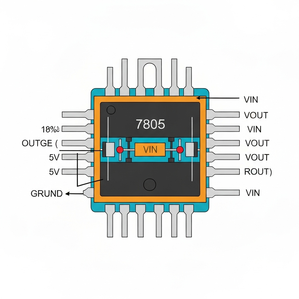 IC Regulador de voltaje 7805