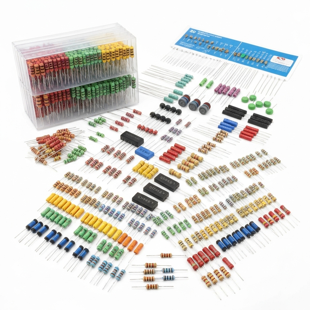 Kit de resistencias 600 piezas (30 valores)